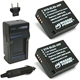 Wasabi Power Battery (2-Pack) and Charger for Panasonic DMW-BLE9, DMW-BLG10 and Panasonic Lumix DMC-GF3, DMC-GF5, DMC-GF6, DMC-GX7, DMC-LX100