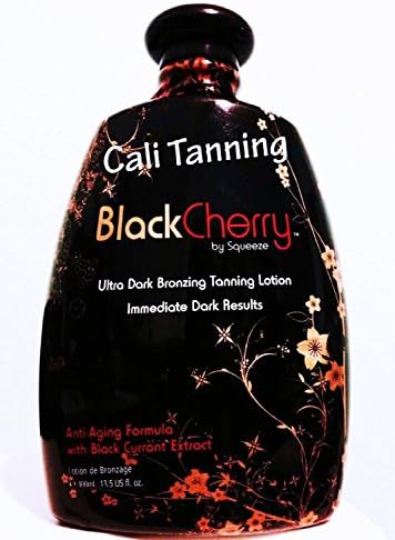 Black Cherry Indoor Tanning Bed Lotion by Squeeze 400ml (13.5 Oz)