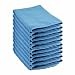 10 Pack of Blue Microfibre Exel Magic Cleaning Cloths. Chemical Free Cleaning. Anti Bacterial Microfiber Cloths for Amazing Smear Free Wiping. Cleaning Accessories