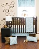 Mud Puddle Blue 5 Piece Crib Bedding Set by Sweet Potato