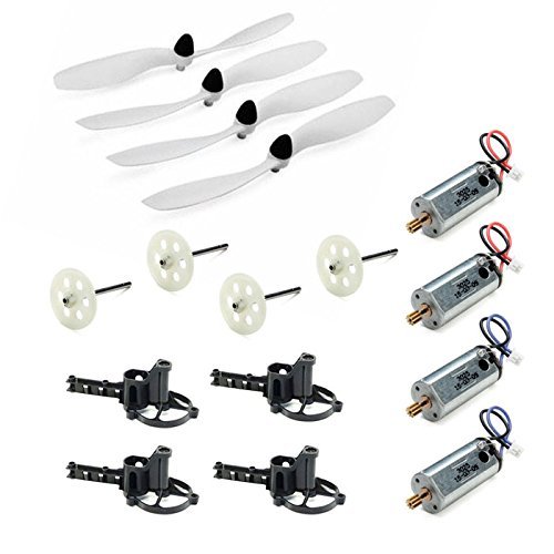 Czxin 4pcs Propellers & 4pcs Motor & 4pcs Gear & 4pcs Motor Mount Spare Parts for Jjrc H16 Yizhan Tarantula X6 IOC Rc Quadcopter