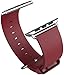 Apple Watch Strap Band Series 1 Series 2, E LV Premium Strap Band Accessories for Apple Watch 42MM with [ADAPTER] to install - BLACK [ NOT FOR Apple Watch 38MM] - RED