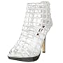 Dollhouse Women's Marigot Bootie,Silver,8 M US