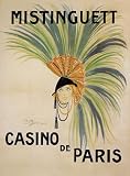 MISTINGUETT FRENCH SINGER ACTRESS CASINO DE PARIS VINTAGE POSTER REPRO