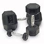 Body Solid SDRS550 5-50-Pound Rubber Hex Dumbbell Set