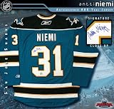Antti Niemi San Jose Sharks Autographed/Hand Signed Teal Reebok Premier Jersey