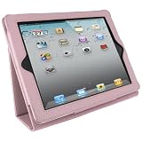 rooCASE Dual Station Leather Case for iPad 2 (Pink)