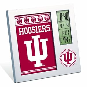 NCAA Indiana Hoosiers Digital Desk Clock