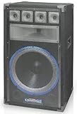 Technical Pro VRTX15, 15 Inch Six way Carpeted Cabinet Speaker with Steel Grill, Black