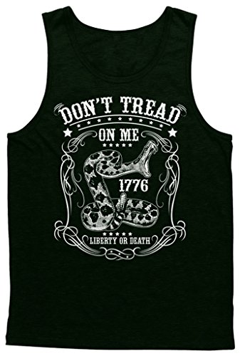 Blittzen Mens Tank Top Don't Tread On Me Liberty or Death