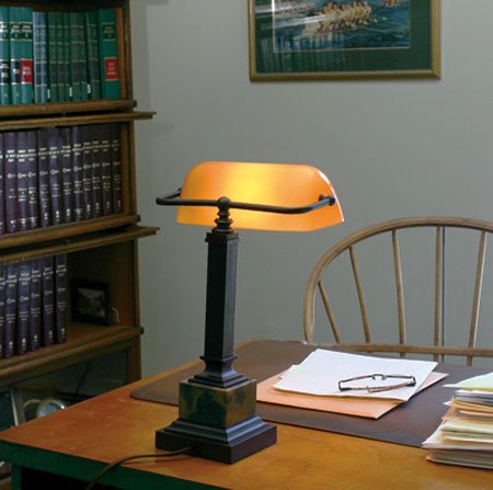 DSK430-MB - House of Troy Shelburne Mahogany Bronze Desk Lamps DSK430-MB