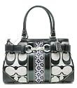 Coach Signature Stripe Medium Carryall F13073