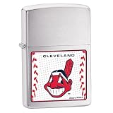 Zippo Cleveland Indians Satin Chrome Lighter