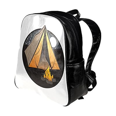 HuaT Camping Time Black Multi Pocket Backpack