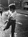 Frank Vittorio Fires Backwards with Toy Gun at Pursuer Bill Maleckas Photographic Poster Print by Grey Villet, 12x16
