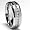 7MM Men's Eternity Titanium Ring Wedding Band with CZ size 5