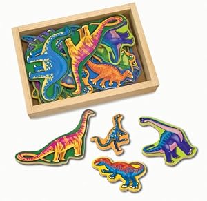 Melissa & Doug Magnetic Wooden Dinosaurs