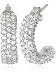 Charles Winston, Round Cubic Zirconia Hoop Earrings