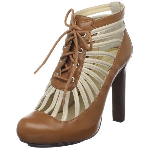 BE & D Womens Harvey Pump,Cognac/Natural,38.5 EU/8.5 M US