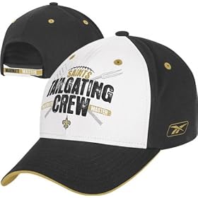 Reebok Saints Tailgating Crew NFL Football Cap - Adults One Size Fits All