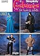 Simplicity Sewing Pattern 5840 Misses, Men and Teen Costumes, A (XS-S-M-LXL)