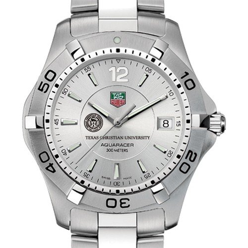 TCU TAG Heuer Watch - Men's Steel Aquaracer at M.LaHart