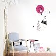 Nursery Easy Apply Wall Sticker Decorations - Parisian Tea Time