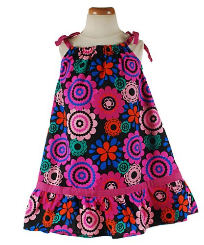 Izzy Bella "Piccadilly Circus" Dress (Sizes 4 - 6X) - black/pink, 6x