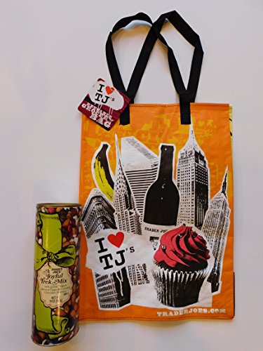Trader Joe’s A Joyful Trek Mix with Greek Yogurt, Flavored Chips & Colorful Chocolate Buttons And NY Reusable Shopping Bag