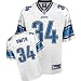 Reebok Detroit Lions Kevin Smith Replica White Jersey-Size: Medium