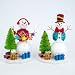 Snowman with Christmas Tree Festive Ornament - Assorted Designs, One Selected At Random