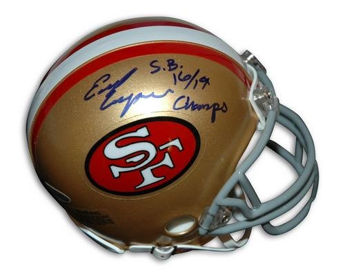 Buy Autographed Earl Cooper San Francisco 49ers Mini Helmet Inscribed SB16 19 Champs by Autographed Photo
