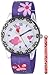 Red Balloon Kids' W001234 Interchangeable Strap Red Balloon Plastic Printed Stretch Nylon Watch Set