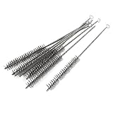 uxcell　スチール　ワイヤーブラシ　チューブブラシ　20mm　ステンレス　31cm　10本入