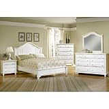 Bedford Falls Mansion Bedroom Set (White) (Full) by Vaughan-Bassett