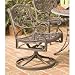 Home Styles Outdoor Swivel Dining Arm Chair in Rust Brown Finish