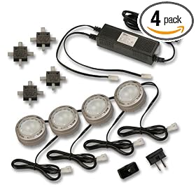 Westek XP40KC 20-Watt Xenon Accent Light Kit, 4 Pack, Nickel by AmerTac