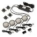Westek XP40KC 20-Watt Xenon Accent Light Kit, 4-Pack, Nickel