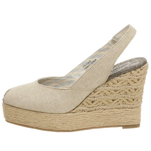 Kenzie Women's Feature Platform Wedge,Silver,9.5 M from Kenzie