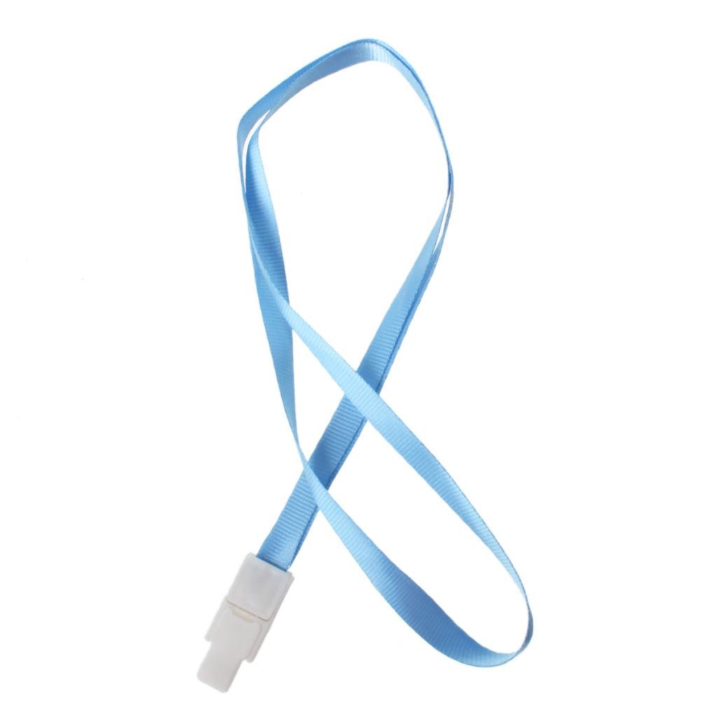 20x Snap Lock Lanyards Plain Neck Strap Plastic Clip for ID Card Badge Holder UK eBay
