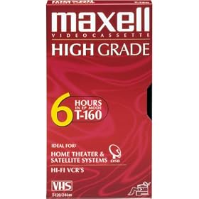 Maxell Premium High-Grade Video Cassettes for Time-Lapse Use 160 minutes single T-160 HG by Maxell