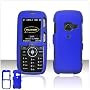 Soft RUBBER FEEL Blue Case Cover for Brand LG LX260 LX-260 Rumor Protective Cell Phone Hard SNAP-ON
