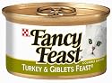 Fancy Feast Gourmet Cat Food Turkey & Giblets Feast, 3-Ounce Cans (Pack of 24)