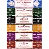 Set of 6 x 15g Boxes Incense Nag Champa Sunrise Sandalwood Midnight Patchouli Celestial