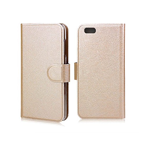 BlackBerry Z30 Case,Z30 Wallet Flip Case, Huijukon Luxury Leather Flip Cover Case Wallet Caseã€Magnetic Closureã€‘with 2 Card Slots for Blackberry Z30 (Gold)