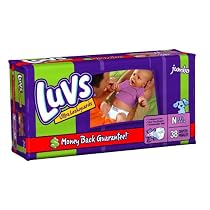 Luvs Premium Stretch Diapers with Ultra Leakguards, Newborn (4-10 Lbs), 38-Count Packages (Case of 4) (152 Diapers)