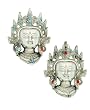 Set of 2 White Metal Small Tara Wall Hangings