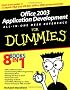 Office 2003 Application Development All-In-One Desk Reference for Dummies