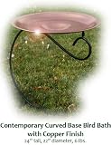 Woodlink Contemoprary Bird Bath w/ Copper Colored Bowl (curved base)