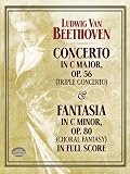 Produkt-Bild: Concerto in C Major, Op. 56 (Triple Concerto): And Fantasia in C Minor, Op. 80 (Choral Fantasy) in Full Score (Dover Music Scores)
